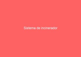 Sistema de incinerador